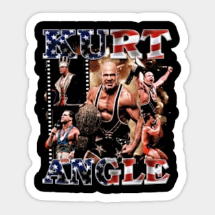 Kurt Angle Vintage Bootleg Sticker